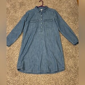 Old Navy denim shirt dress size medium